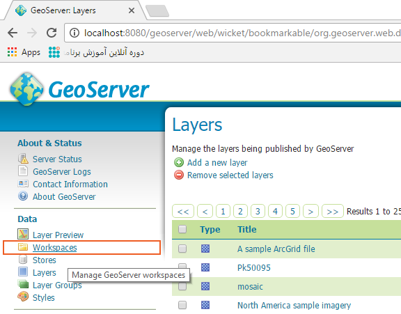 آموزش GeoServer