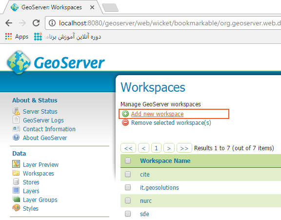 آموزش GeoServer
