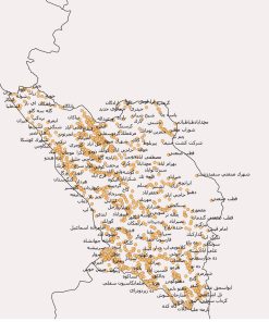 دانلود نقشه آبادی های استان چهارمحال و بختیاری